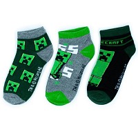 Minecraft childrens no-show socks 23-38
