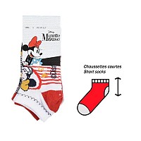 Disney Minnie  childrens ankle socks 23-34