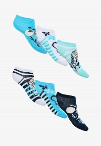 Disney Frozen Ocean kids no-show socks 23-34
