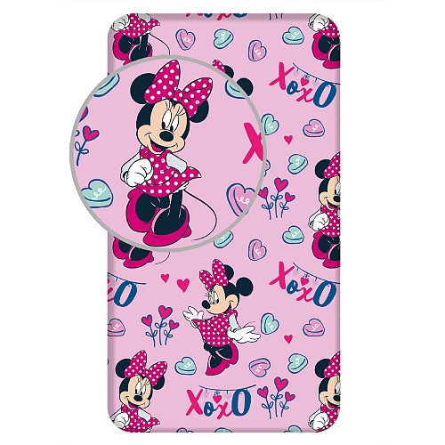 Disney Minnie  XoXo fitted sheet 90x200 cm