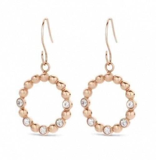 Victoria Rose gold hoop earrings