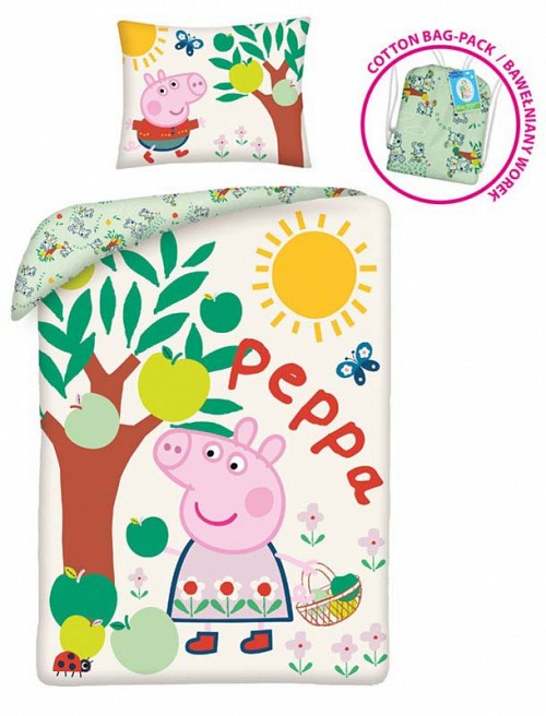 Peppa Pig Tree bedding cover 140×200cm, 70×90 cm