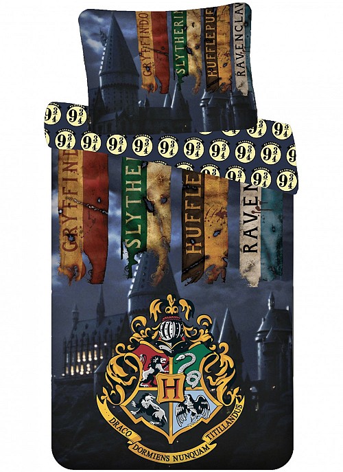Harry Potter Houses bedding set 140×200cm, 70×90 cm