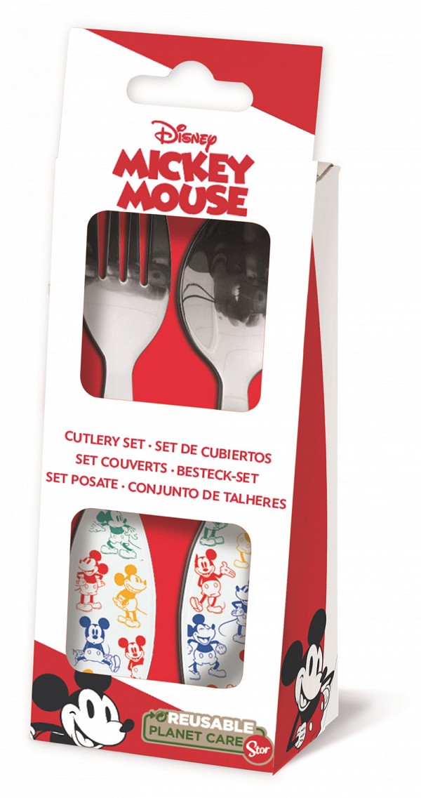Disney Mickey  metal cutlery set - 2 pieces STF60128