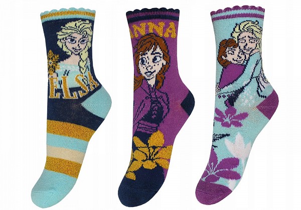 Disney Frozen childrens socks 23-34