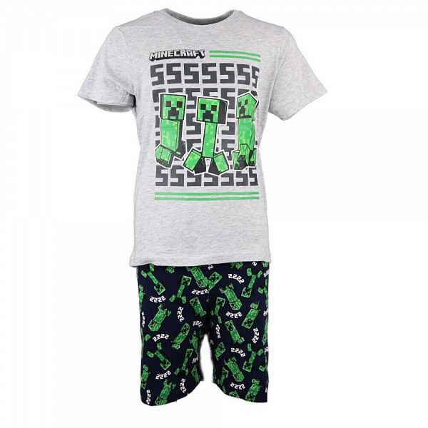 Minecraft childrens short pajamas 6-12 years