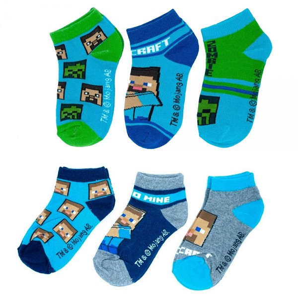 Minecraft childrens hidden socks 23-38