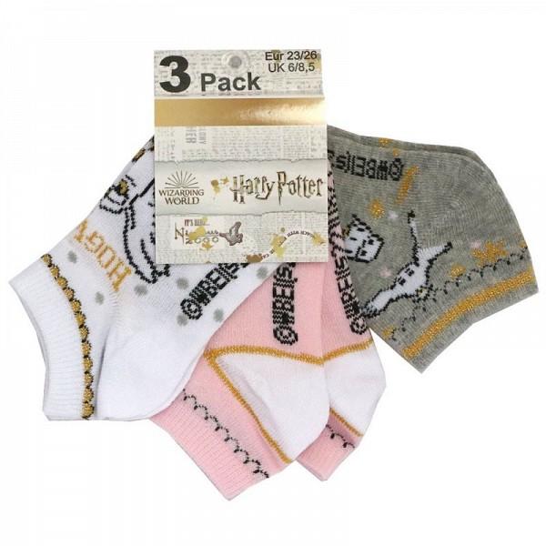 Harry Potter childrens no-show socks 23-34