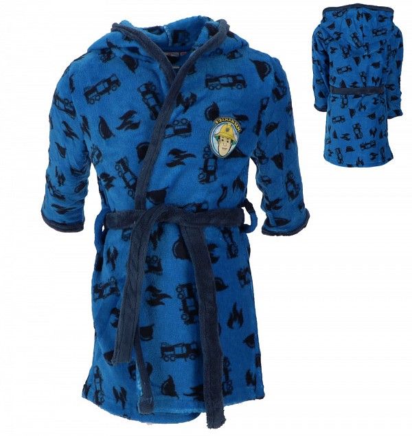 Fireman Sam Blue Flame childrens bathrobe 98-116 cm