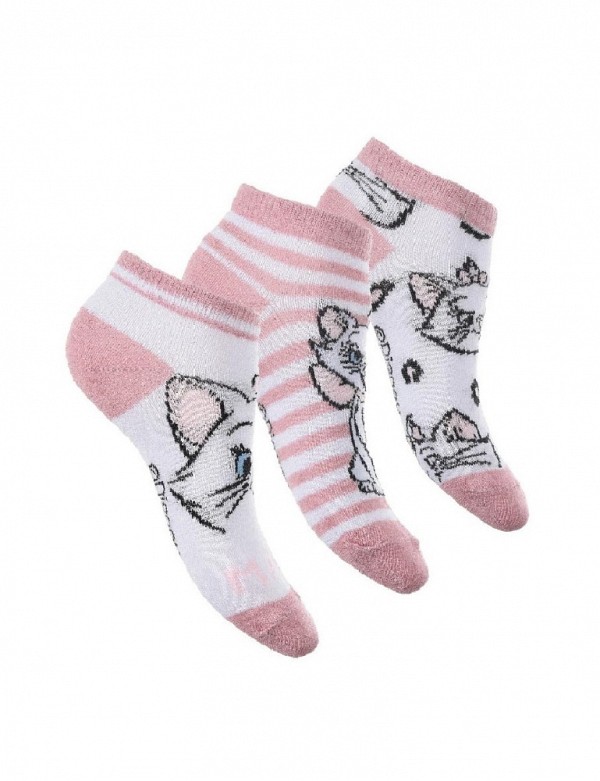 Disney Marie cat childrens no-show socks 23-34