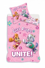 Paw Patrol Unite kids' bed linen set 100×140cm, 40×45 cm