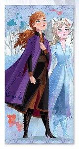 Disney Frozen Sisters bath towel, beach towel 70x137 cm (Fast Dry)