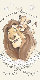 Disney The Lion King Simba Bath Towel, Beach Towel 70x140cm