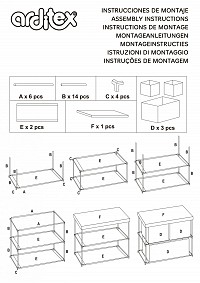 Unicorn Sparkle toy storage rack with 3 compartments 53x30x60 cm