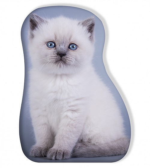 Cat decorative cushion, shaped pillow 33*36 cm