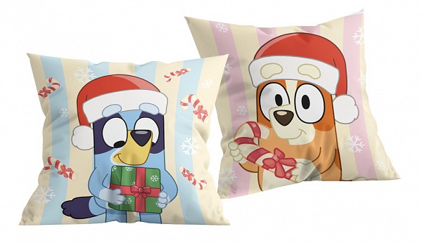 Bluey Christmas decorative pillow 40x40 cm