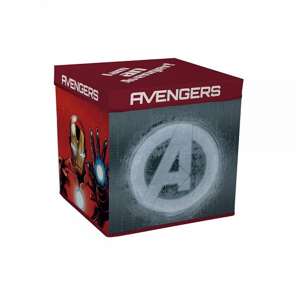 Κουτί Αποθήκευσης -Σκαμπό Avengers toy storage 30×30×30 cm