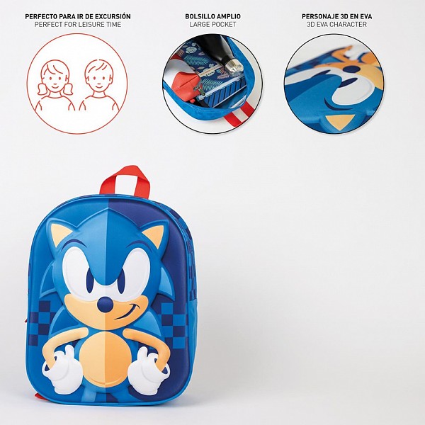 Sonic the Hedgehog 3D backpack, bag 31 cm CEP2100005110
