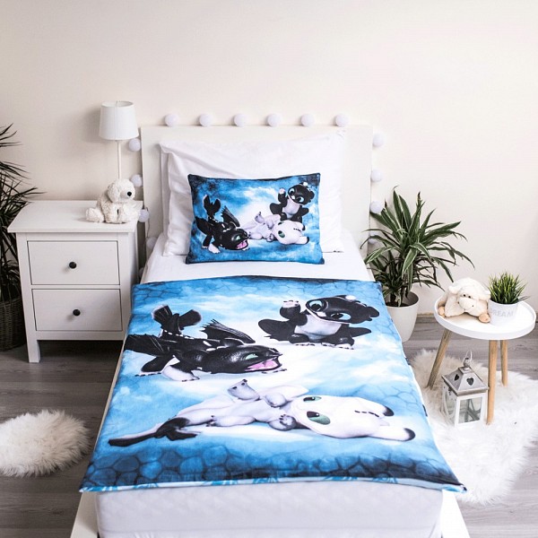 How To Train Your Dragon Babies Childrens Bedding Set 100×135cm, 40×60 cm