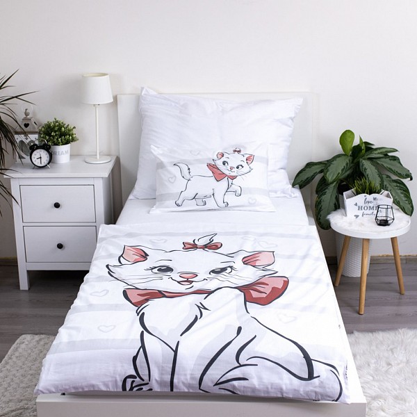 Disney Marie Bow childrens bedding cover 100x135 cm, 40x60 cm