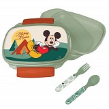 Disney Mickey  Nature sandwich box + cutlery set