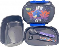 Sonic the Hedgehog Get Me Sonic the Hedgehog Sandwich Box + Cutlery Set