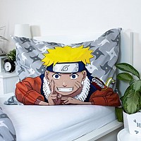 Naruto Grey bedding set 140×200cm, 70×90 cm