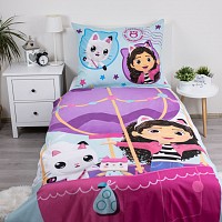 Gabbys Dollhouse Balloon bedding set 140×200cm, 70×90 cm