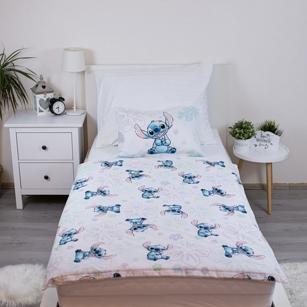 Disney Lilo and Stitch Ohana White Childrens bedding set 100×135 cm, 40×60 cm
