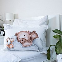 Bear Plane, Childrens Bedding Set 100×135cm, 40×60 cm