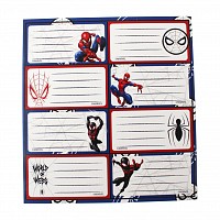 Spiderman World of Webs notebook label 16 pcs