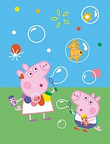 Peppa Pig Bubbles coral fleece blanket 130x170cm