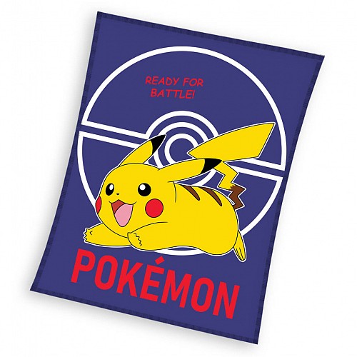 Pokémon Ready for Battle Dark flannel fleece blanket 110x140cm