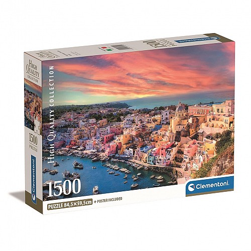 Cities Procida Island Italy 1500-piece Compact Puzzle Clementoni CMC31721