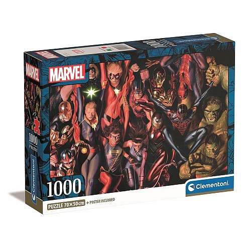 Avengers Marvel 1000 piece Compact puzzle Clementoni CMC39857