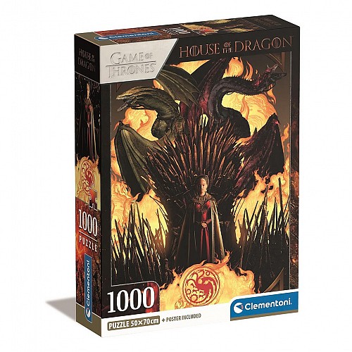 House of the Dragon Throne Clementoni 1000-piece Puzzle CMC39904