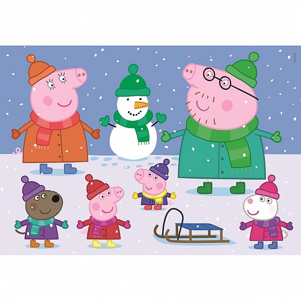 Peppa malac Snow 104 db-os maxi puzzle Clementoni  CMC23752