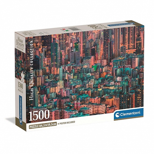 Cities Hive Hong Kong 1500-piece Compact Puzzle Clementoni  CMC31732