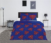 Superman Blue double, double duvet cover 240×220cm, 65x65 cm