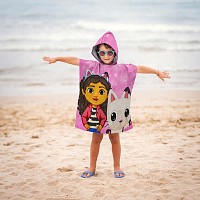 Gabbys Dollhouse beach towel poncho 50x115 cm
