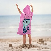 Gabbys Dollhouse beach towel poncho 50x115 cm
