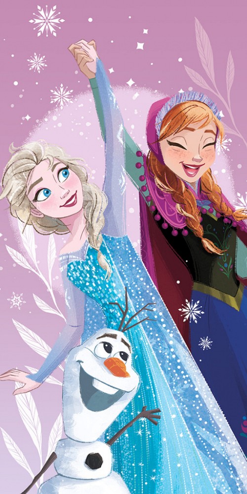 Disney Frozen Purple bath towel, beach towel 70x140 cm (Fast Dry)