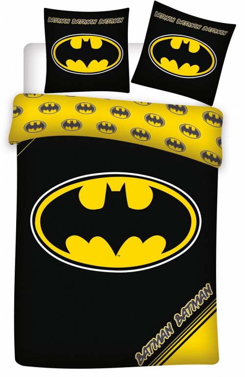 Batman bedding set Logo 140×200cm, 70×90 cm