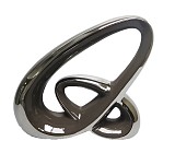 Κεραμικό Διακοσμητικό Ασημί Κρίκοι