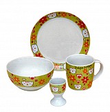 Παιδικό Σετ Φαγητού Πορσελάνης 4τεμ.