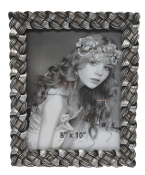 Κορνίζα Polyresin Ασημί 19562-81 20×25εκ.