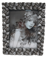 Κορνίζα Polyresin Ασημί 19562-68  15×20εκ.