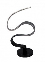 Μεταλλικό Αφηρημένο Διακοσμητικό  Σε Μαύρη MDF Βάση