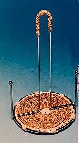 Βάση Για Ρολό Κουζίνας Μεταλλική Με Ξύλινη Βάση