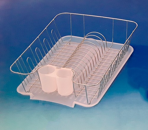 Πιατοθήκη Μεταλλική Χρωμίου Με Πλαστικό Δίσκο